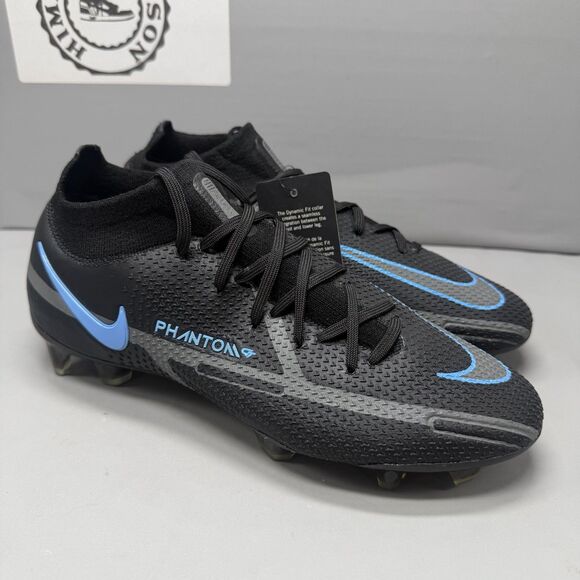 Nike Phantom GT2 Elite FG ACC Black Blue Soccer Cleats CZ9889-004 Men Sz 6 NEW main image 6